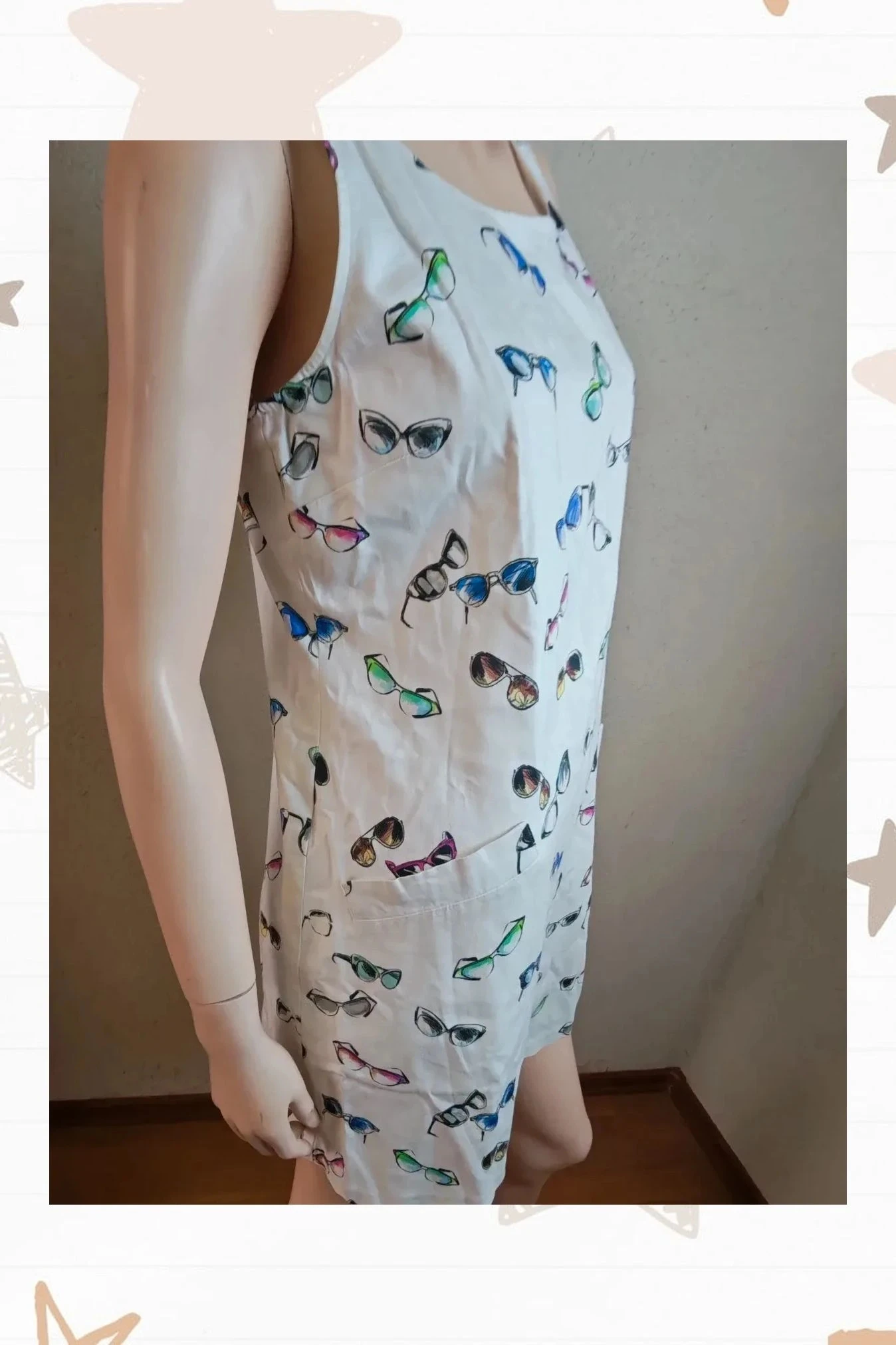 Vestido curto óculos Naf Naf (Tamanho M) – photo 2